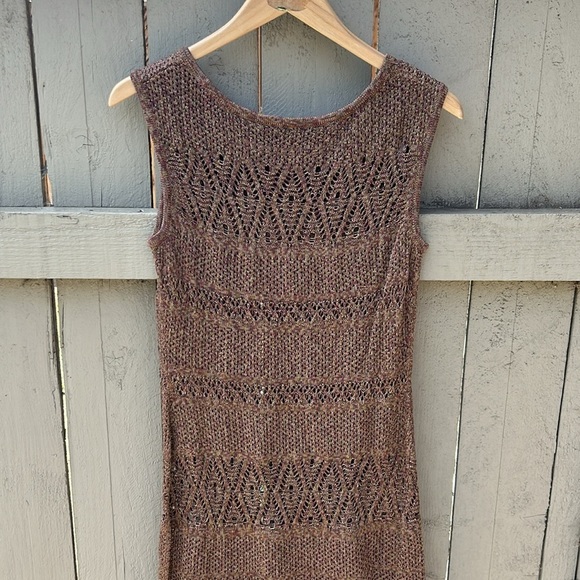 Peruvian Connection Pima Cotton Open Knit Light Weight Dress or Swim Coverup XS - Picture 6 of 7